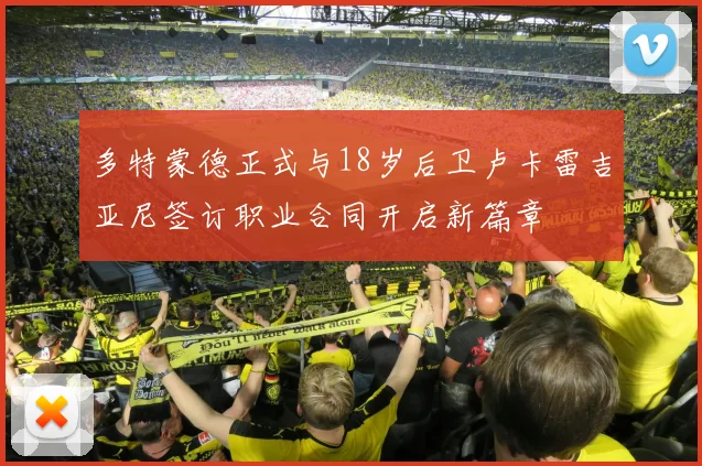多特蒙德正式与18岁后卫卢卡雷吉亚尼签订职业合同开启新篇章
